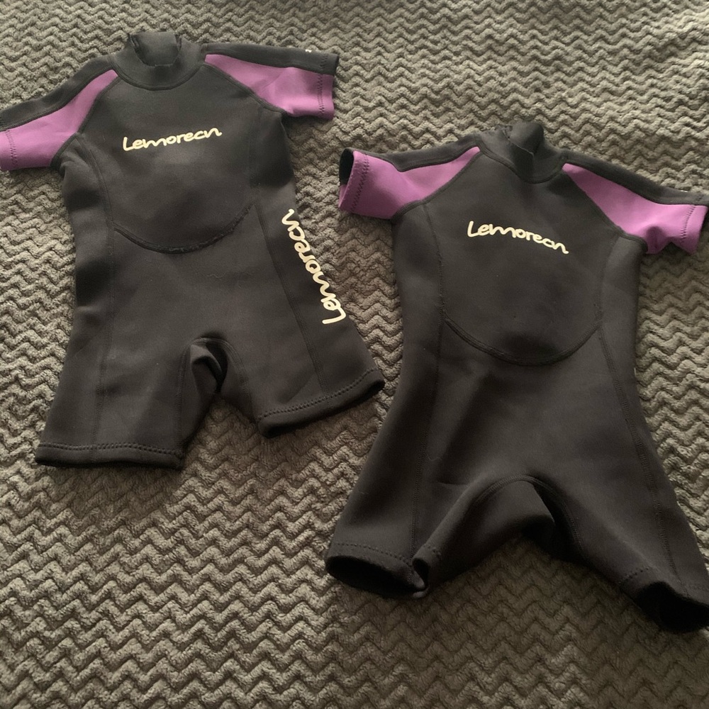 Set of wetsuits